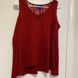 cold shoulder long sleeve